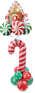 Candy Cane Christmas Balloon Design Recipe