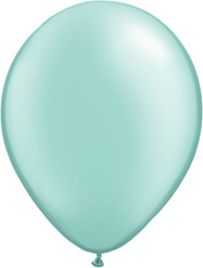 11 Inch Pearl Mint Green Latex Balloons 100pk