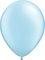 5 Inch Pearl Light Blue Latex Balloons 100pk