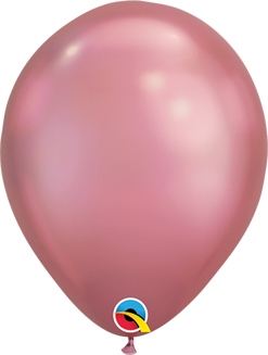 11 Inch Chrome Mauve Latex Balloons 100pk