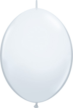 12 Inch White Quick Link Latex Balloons 50pk