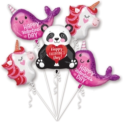 Valentine Character Balloon Bouquet Kit