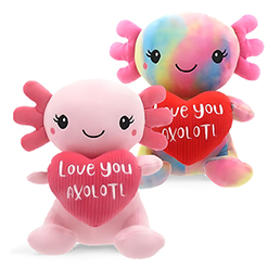 8 Inch Love You Plush Axolotl 2pk