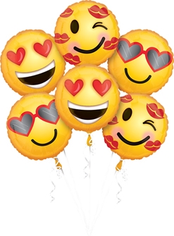 Emoticon Love Balloon Bouquet Kit