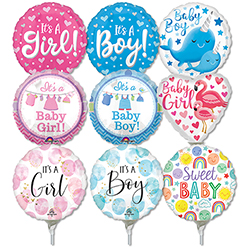 4 Inch Baby Pre-Inflated Micro Stick Balloons ProfitPak 30pk