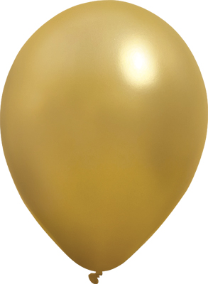 5 Inch Metallic Gold Latex Balloon 100pk