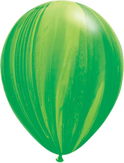 11 Inch Green Agate Latex Balloons 25pk