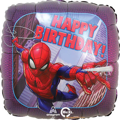 Std Birthday Spider-Man Balloon