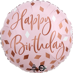 Std Birthday Blush Balloon