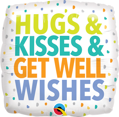 Std Hugs Kisses Get Well Wishes Balloon