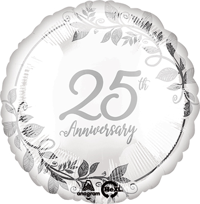 Std 25th Anniversary Silver Balloon