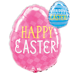 16 Inch Std Shape Easter Funny Bunny Egg Balloon