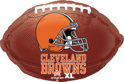 18 Inch NFL Browns Football Std Shape Balloon