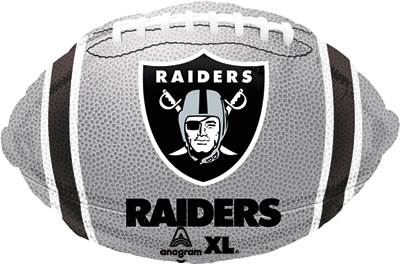 18 Inch NFL Raiders Football Std Shape Balloon