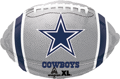 18 Inch NFL Cowboys Football Std Shape Balloon