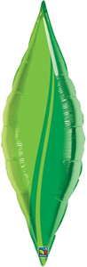 13 Inch Air-fill Green Leaf Decorator Balloon