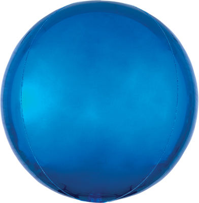 16 Inch Blue Orbz Balloon