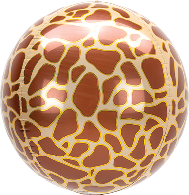 16 Inch Orbz Animalz Giraffe Print Balloon