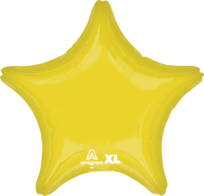 Std Vibrant Yellow Star Balloon