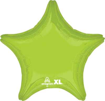 Std Vibrant Green Star Balloon