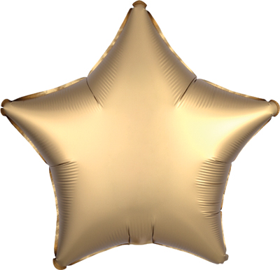 19 Inch Gold Satin Luxe Star Balloon