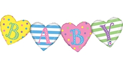 41 Inch Baby Air-Fill Bunting Balloon