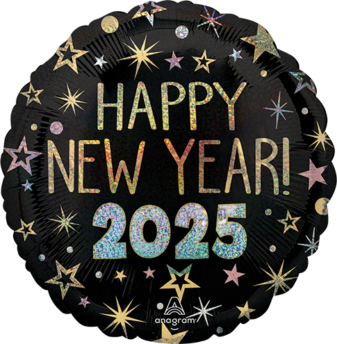 Std New Year 2023 Celebration Holographic Balloon - Balloons.com