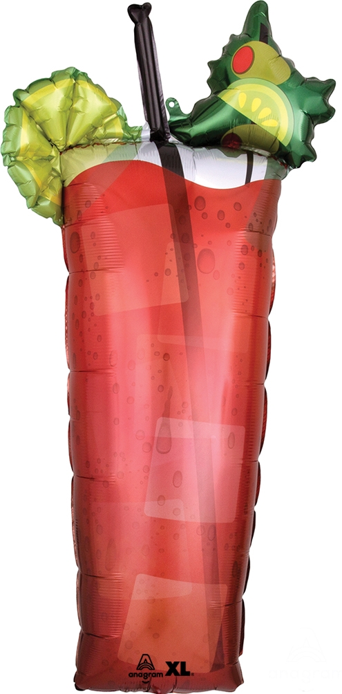 37 Inch Bloody Mary Cocktail Balloon 37 Inch Bloody Mary Cocktail Balloon