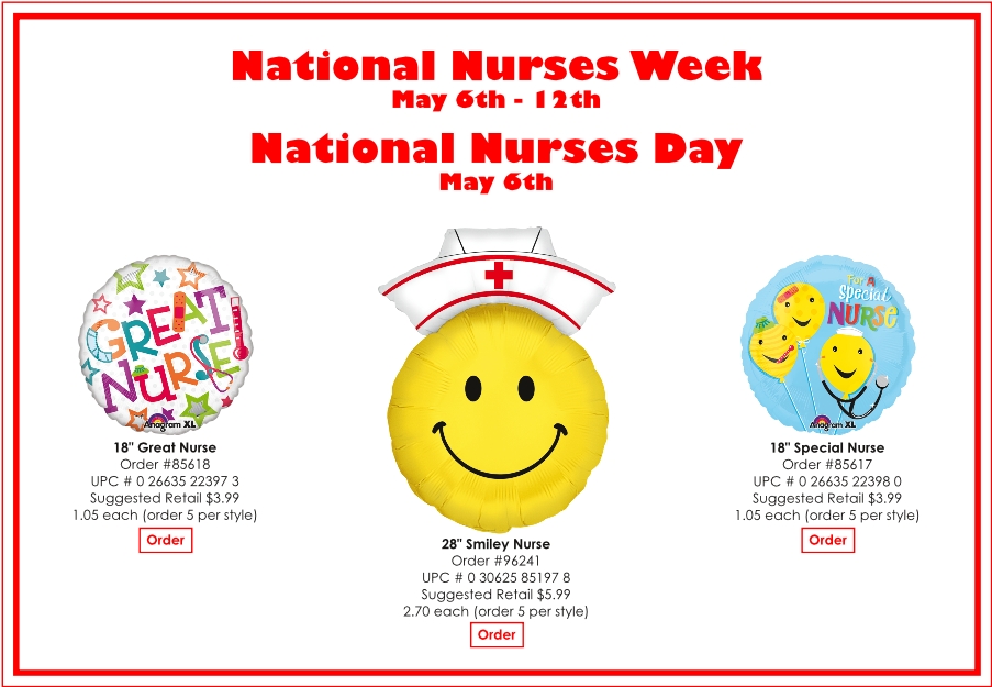 Balloons for National Nurses Week