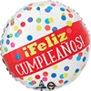 Std Feliz Cumpleanos Primary Dots Balloon
