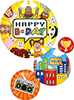 28 Inch Birthday Party Town  Balloon