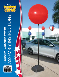 Balloon Gizmo&trade; Jumbo 36" In-Ground System Assembly Instructions