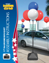 Balloon Gizmo&trade; 17&quot In-Ground Bouquet System Assembly Instructions