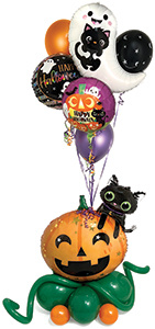 Cats Bats in the Pumpkin Patch Balloon Design Recipe