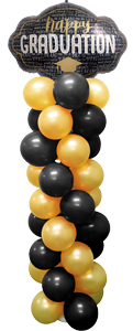 Golden Grad Balloon Column