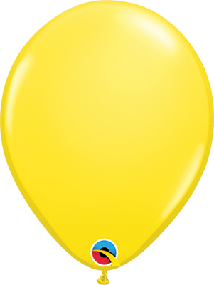 5 Inch Standard Yellow Latex Balloons 100pk