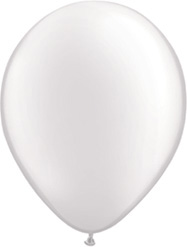 11 Inch Pearl White Latex Balloons 100pk