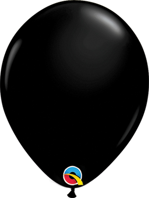 11 Inch Onyx Black Latex Balloons 100pk