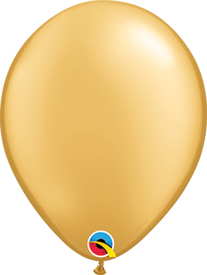 5 Inch Metallic Gold Latex Balloons 100pk