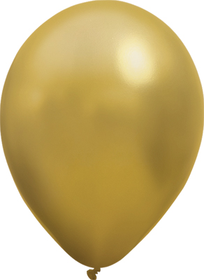 5 Inch Metallic Gold Latex Balloons 100pk