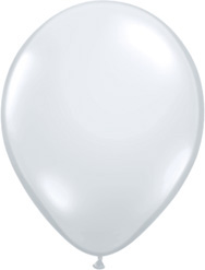 11 Inch Diamond Clear Latex Balloons 100pk