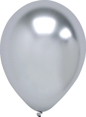 11 Inch HiGloss Silver Latex Balloons 100pk
