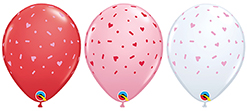 11 Inch Valentine Sprinkles Latex Balloons 50pk