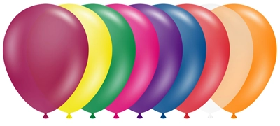 11" Crystal Assortment Latex Balloon 100pk