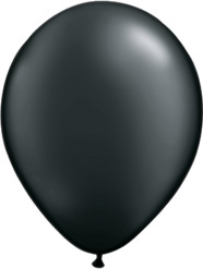 11 Inch Pearl Onyx Black Latex Balloons 100pk