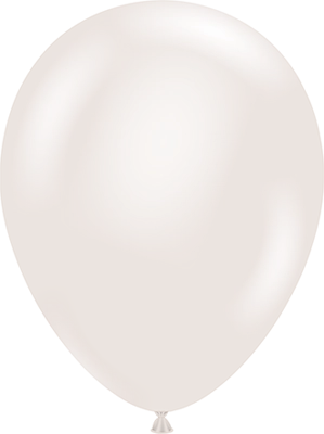 17 Inch Pearl Sugar White Latex Balloon 50pk