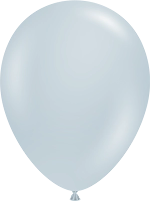 17" Fog Blue Gray Latex Balloon 50pk