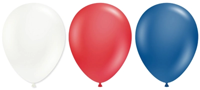 17" Patriotic Assortment Latex Balloon 50pk