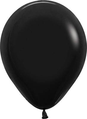11 Inch Deluxe Black Latex Balloons 100pk