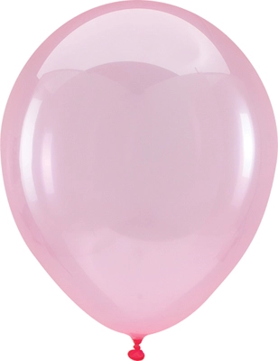11 Inch Crystal Clearz Pink Latex Balloon 100pk